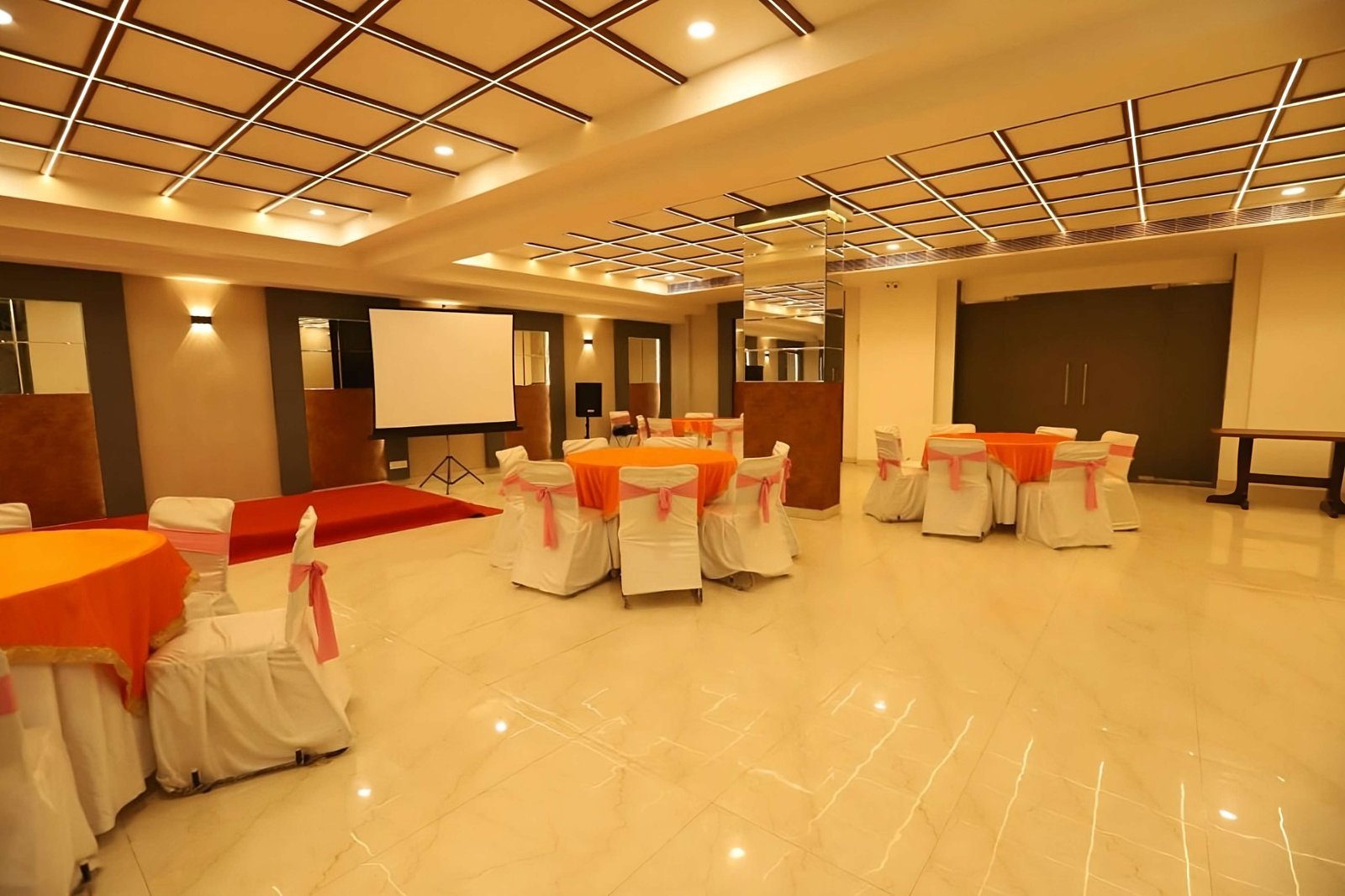 Banquet hall setup